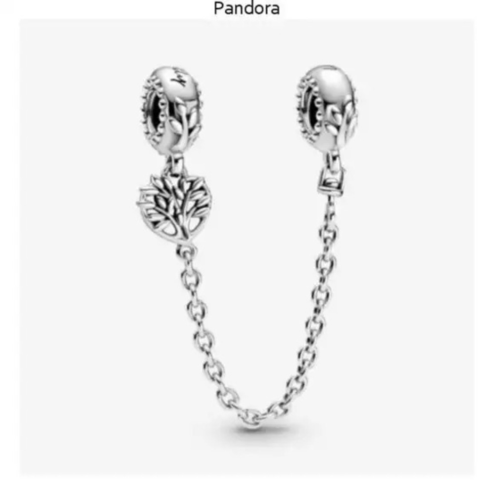 Pandora Heart Family Tree Safety Chain Charm
